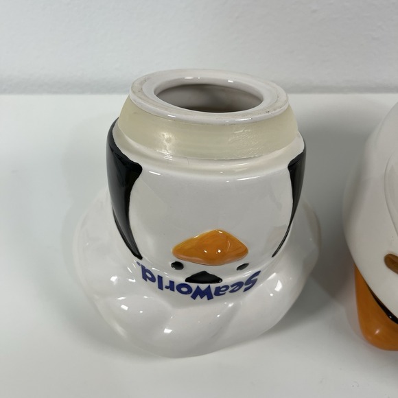 Rare Vintage Seaworld Parks & Entertainment Chef Penguin Ceramic Cookie Jar - Picture 9 of 10